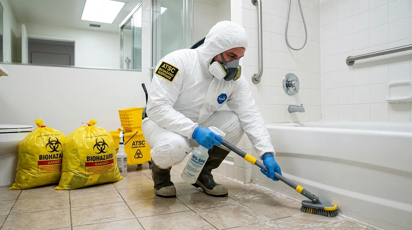 Decontamination equipment deployed for Blood Cleanup in Meadowbrook